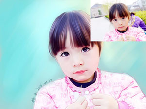 PS結合SAI繪制一個萌萌噠的小姑娘