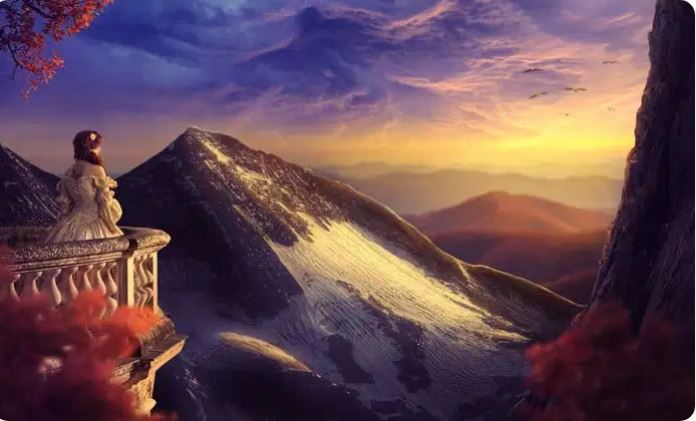 在ps中創建日落風景照片處